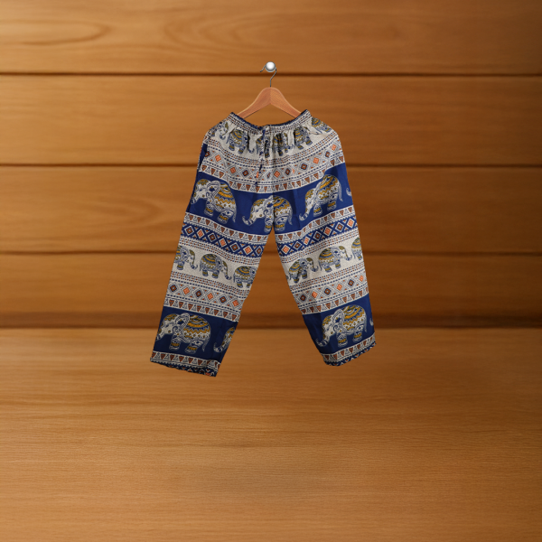 กางเกง4ส่วน ลายช้าง