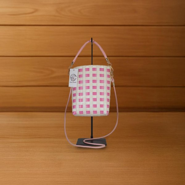 กระเป่าสานมือคอตตอนแคนดี้วีฟ