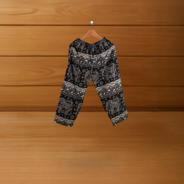 กางเกง4ส่วน ลายช้าง