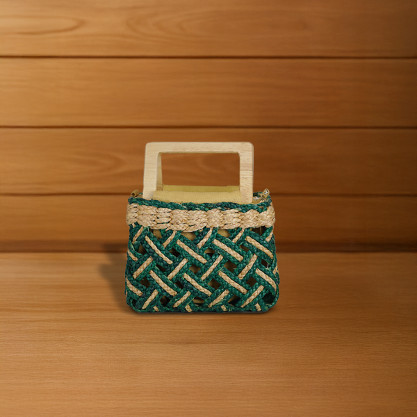 กระเป่าสานคราฟต์สแควร์สยาม