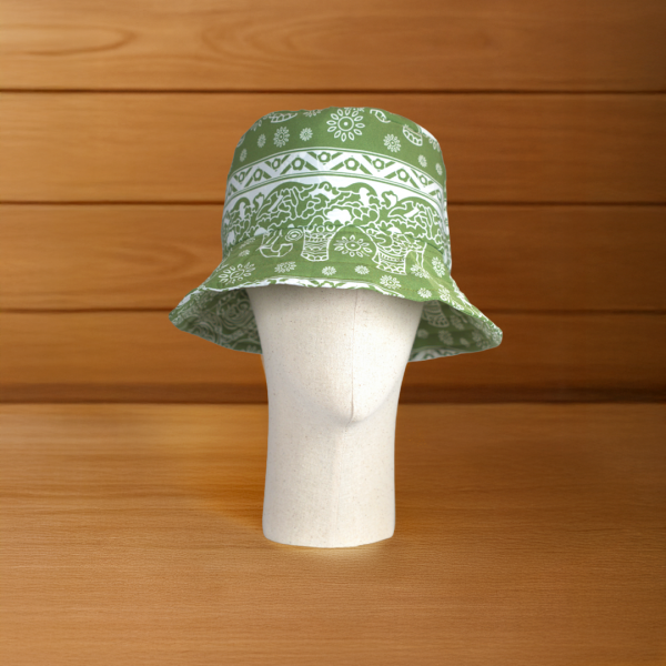 หมวกบัคเก็ต ลายช้าง