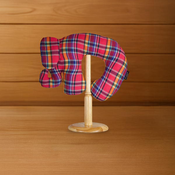  หมอนรองคอผ้าขาวม้าช้างฮัก 